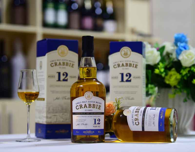 克莱比12年威士忌Crabbie 12 Year Old Whisky