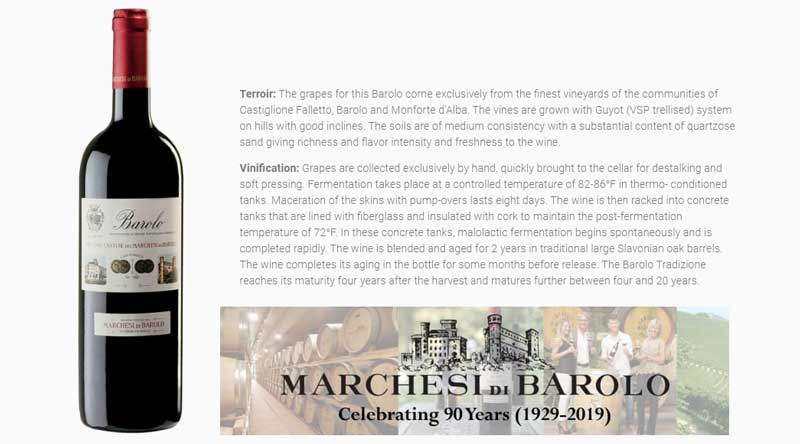 巴罗洛侯爵酒庄Marchesi di Barolo